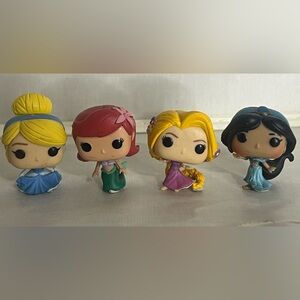 Disney Princess Mini Funko 4 Pc Set